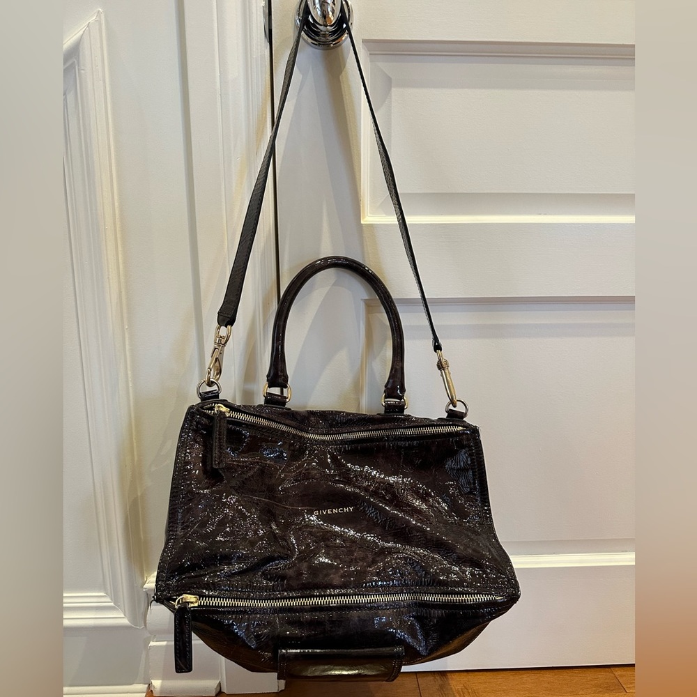 GIVENCHY PANDORA HANDBAG - patent leather- like new !!